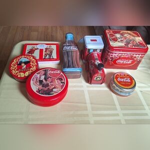 Vintage Coca-Cola Collectible Tin Set